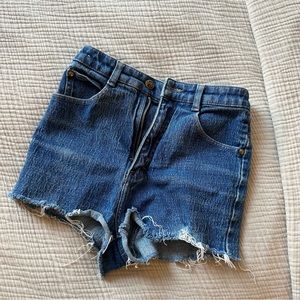 Vintage High Waisted Denim Cutoffs